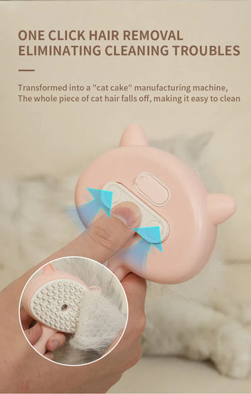 Hair Cleaning Brush with Mist for Cats & Dogs