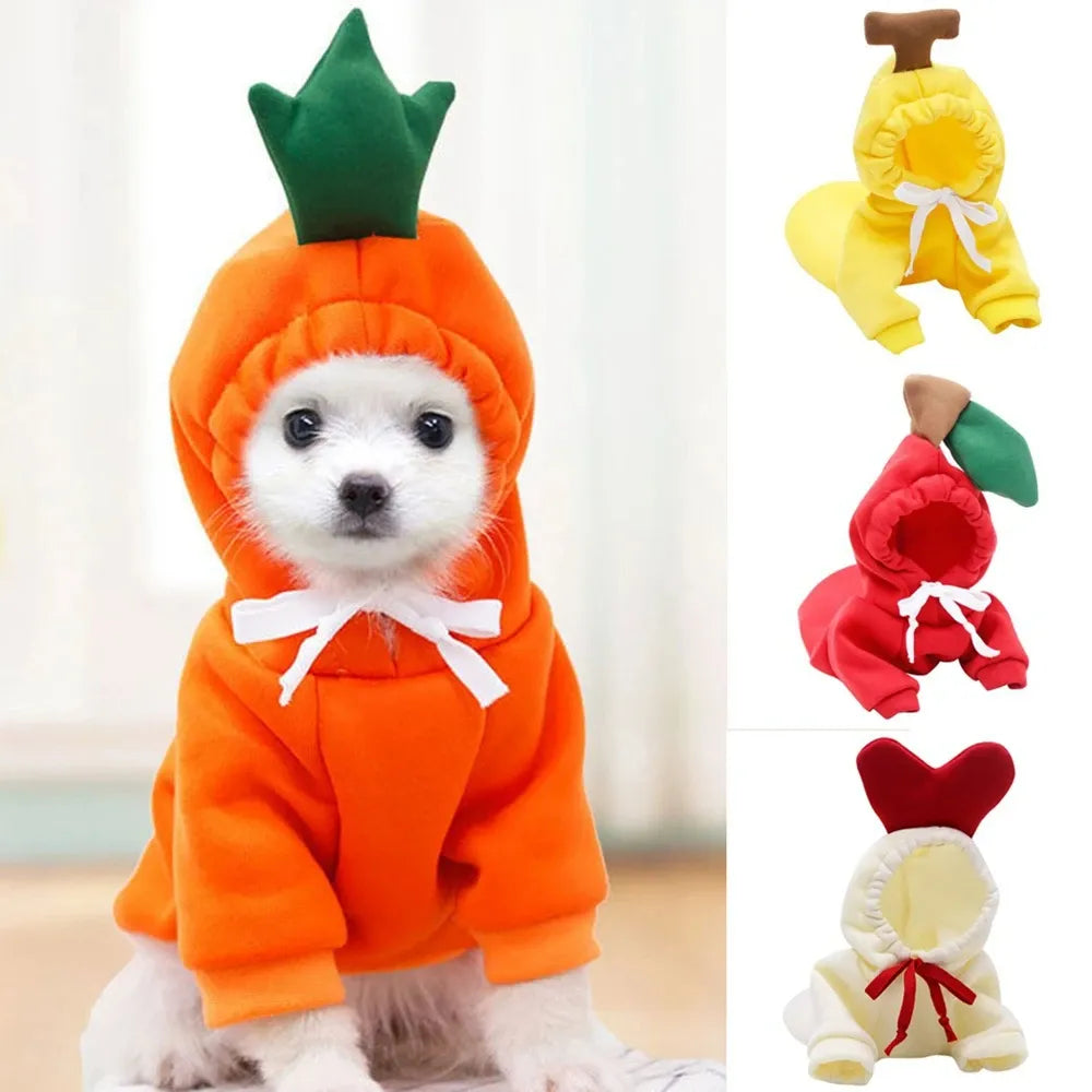 Cute Fruit Hoodie for Small Dogs